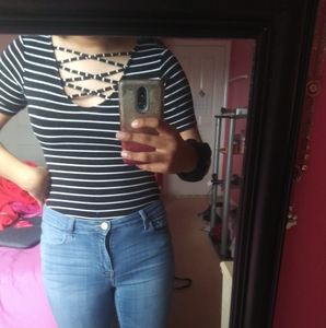 Black and White Striped shirt